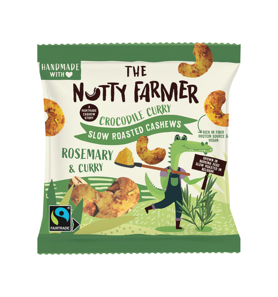 SLOW ROASTED CASHEWS WITH CURRY & ROSEMARY 20 x 25g