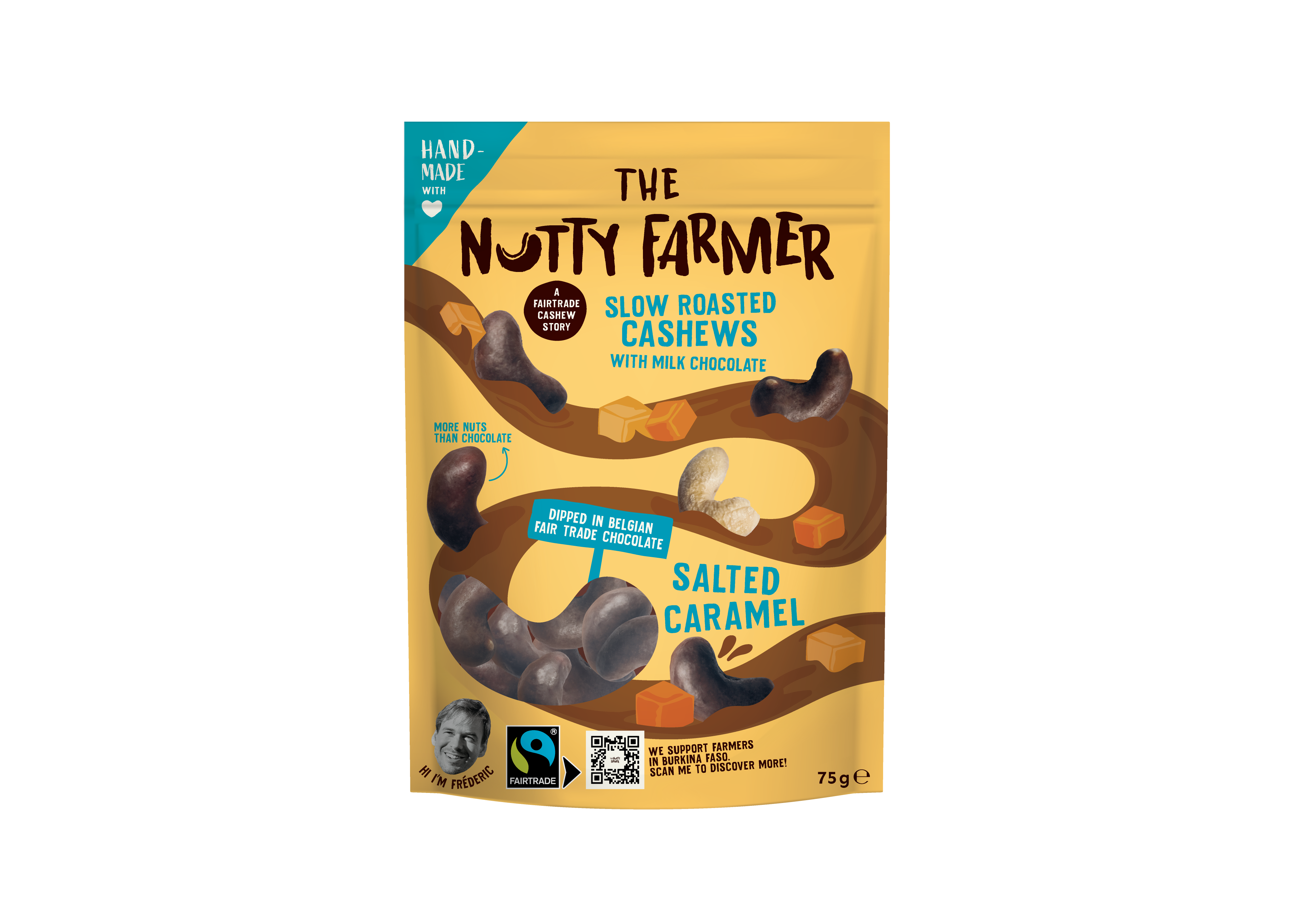 Slow roasted cashews with milk chocolate & salted caramel The Nutty