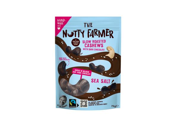Slow roasted cashews with dark chocolate & sea salt