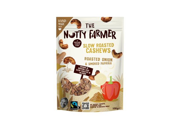 NEW! SLOW ROASTED CASHEWS WITH ROASTED ONION & SMOKED PAPRIKA